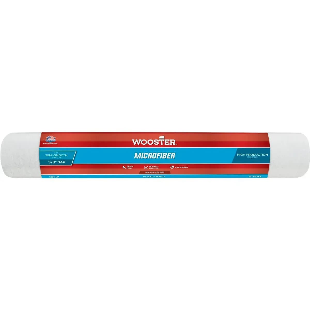 "Microfiber" 46см, ворс - 9мм, Валик Wooster з мікрофібри [R523-18]