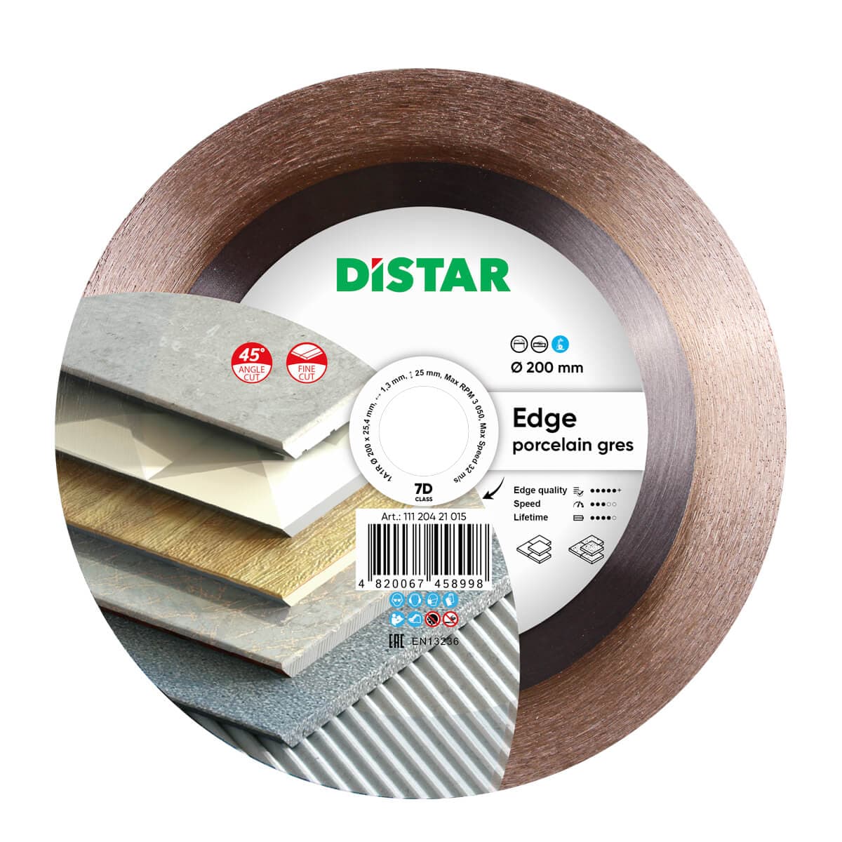 DISTAR Круг алмазний вiдрiзний Edge 200*1.4*25.4H